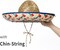 Pack of 4 Fiesta Sombrero Hats with Chin Strap – Colorful Mexican Party Hats for Adults, Cinco de Mayo Costume & Mexican Theme Celebration Accessories
